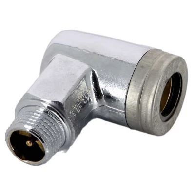 Розетка Viega Profipress с SC‑Contur Ду1/2″ Ру10 для газового шланга, хромированная латунная, присоединение - пресс/наружная резьба, с клапаном-отсекателем автоматическим TAE и индикатором