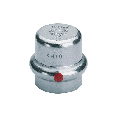 Заглушка Viega Prestabo SC-Contur Дн15 Ру16 корпус - оцинкованная сталь, присоединение - пресс, уплотнение - EPDM