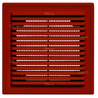 Решетка вентиляционная VIENTO В 130х130мм вытяжная прямоугольная, сетка, материал - АБС-пластик, цвет - коричневый