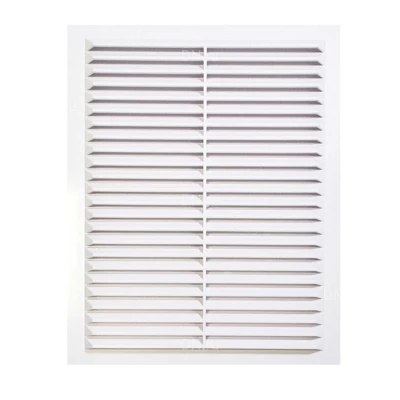 Решетка вентиляционная VIENTO В 230х230мм вытяжная прямоугольная, сетка, материал - АБС-пластик, цвет - белый
