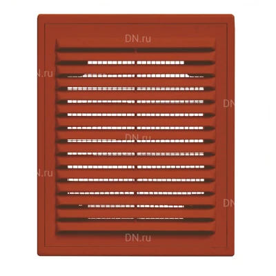 Решетка вентиляционная VIENTO ВР 180х250мм вытяжная прямоугольная, с рамкой, материал - АБС-пластик, цвет - коричневый