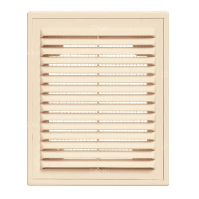Решетка вентиляционная VIENTO ВР 180х250мм вытяжная прямоугольная, с рамкой, материал - АБС-пластик, цвет - слоновая кость