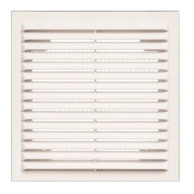 Решетка вентиляционная VIENTO В 190х190мм вытяжная прямоугольная, сетка, материал - АБС-пластик, цвет - белый