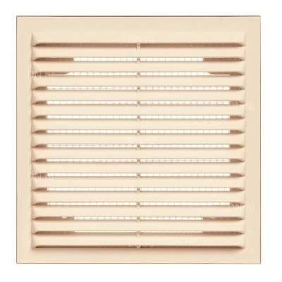 Решетка вентиляционная VIENTO В 190х190мм вытяжная прямоугольная, сетка, материал - АБС-пластик, цвет - слоновая кость