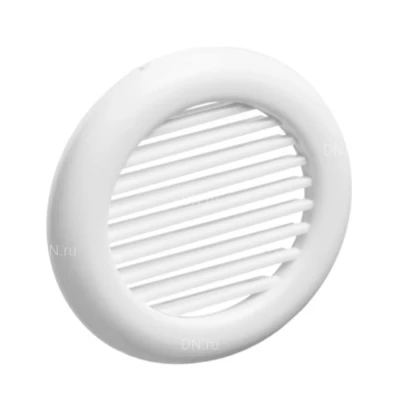 Решетка вентиляционная VIENTO 68мм для воздуховода диаметром 47мм разъемная круглая, материал - полистирол, цвет - белый