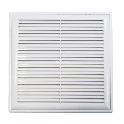 Решетка вентиляционная VIENTO НР 180х250мм вытяжная прямоугольная, с рамкой, материал - АБС-пластик, цвет - белый