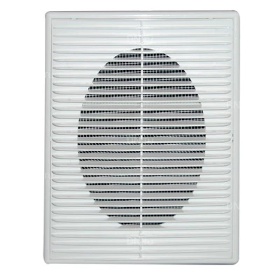 Решетка вентиляционная VIENTO ПВР 180х250мм вытяжная прямоугольная,с рамкой, материал - АБС-пластик, цвет - белый