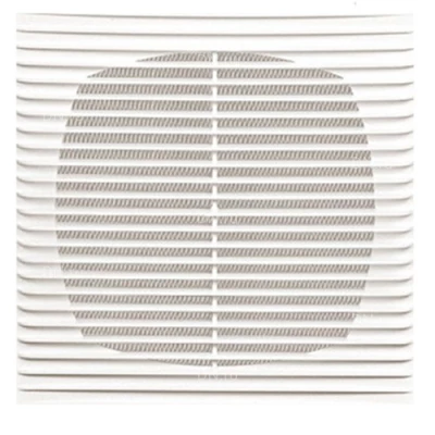 Решетки вентиляционные VIENTO ПВ вытяжные квадратная, сетка, материал - АБС-пластик, цвет - белый