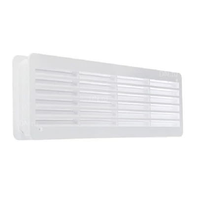 Решетки вентиляционные VIENTO  РД переточные прямоугольные, с рамкой, материал - полистирол цвет - белый