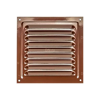 Решетка металлическая VIENTO 120х120мм квадратная, материал - сталь, цвет - коричневый