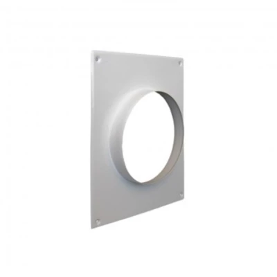 Площадка торцевая VIENTO 100ПМ, размер - 196х236мм, фланец D100мм, материал - металл, цвет - белый