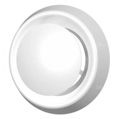 Анемостат VIENTO АПВ диаметр - 100мм, приточно-вытяжной, с фланцем, цвет - белый