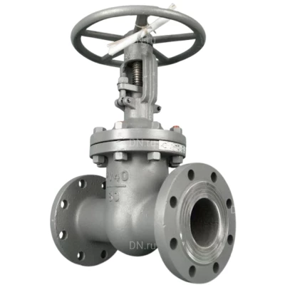 Задвижка клиновая 30нж15нж ТехГидроМаш Ду100 Ру40 фланцевая, клин - однодисковый, шпиндель - выдвижной, корпус - нержавеющая сталь 12Х18Н9ТЛ, уплотнение - паронит ПОН-Б