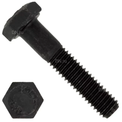 Болты шестигранные ZITAR М14х70-М30х160 с неполной резьбой, корпус - сталь, без покрытия, класс прочности 8.8, весовые, фасовка - 25кг, DIN 931