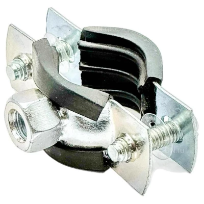 Хомут сантехнический ZITAR AM3 MAYER 3/8″ (16-19мм) М8 трубный, диаметр трубы - 3/8″, диапазон обжима - 16-19мм, резьба приварной гайки - М8, материал - сталь, покрытие - цинк, упаковка - 500шт