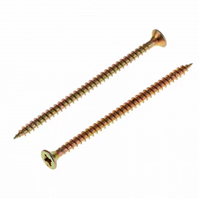 Шуруп для дерева ZITAR 4.5х70мм 2300шт, головка - потайная, диаметр - 4.5мм, длина - 70мм, материал - углеродистая сталь, покрытие - желтый цинк, упаковка - 2300шт