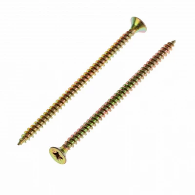 Шуруп для дерева ZITAR ПСМ 5х120мм 800шт, головка - потайная, диаметр - 5мм, длина - 120мм, материал - углеродистая сталь, покрытие - желтый цинк, упаковка - 800шт