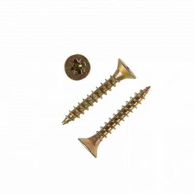 Шуруп для дерева ZITAR 6х40мм 2500шт, головка - потайная, диаметр - 6мм, длина - 40мм, материал - углеродистая сталь, покрытие - желтый цинк, упаковка - 2500шт