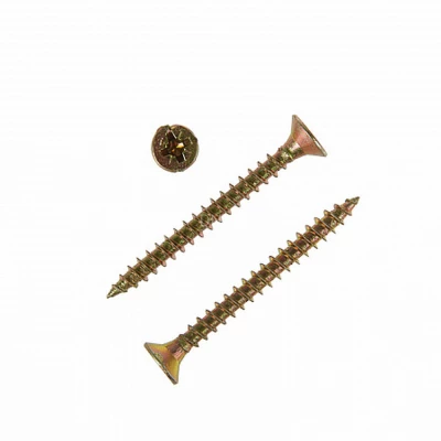 Шуруп для дерева ZITAR ПСМ 6х60мм 2000шт, головка - потайная, диаметр - 6мм, длина - 60мм, материал - углеродистая сталь, покрытие - желтый цинк, упаковка - 2000шт