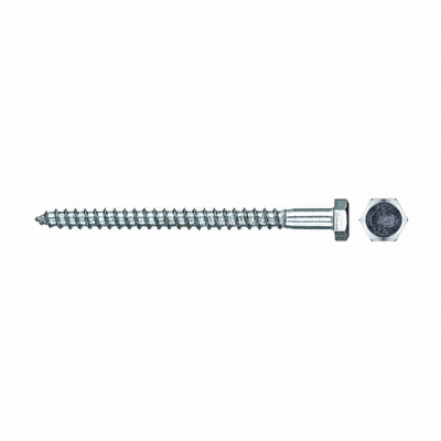 Шуруп-болт (глухарь) ZITAR 6х80мм 1500шт, головка - шестигранная, диаметр - 6мм, длина - 80мм, материал - углеродистая сталь, покрытие - цинк, упаковка - 1500шт, DIN571