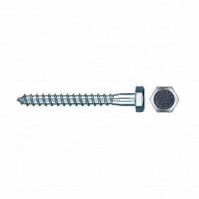 Шуруп-болт (глухарь) ZITAR 10х90мм 450шт, головка - шестигранная, диаметр - 10мм, длина - 90мм, материал - углеродистая сталь, покрытие - цинк, упаковка - 450шт, DIN571