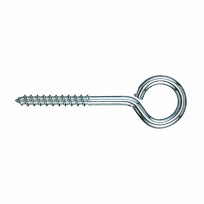 Шуруп-крючок О-образный ZITAR 6х50мм 200шт, диаметр - 6мм, длина - 50мм, материал - углеродистая сталь, покрытие - цинк, упаковка - 200шт