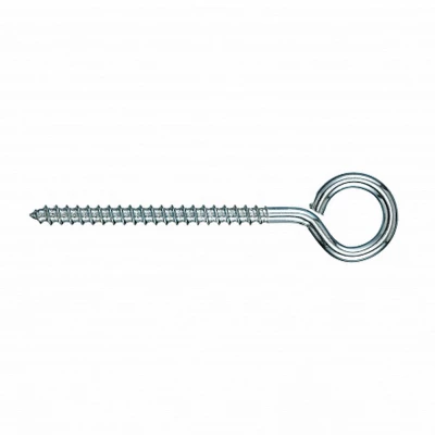 Шуруп-крючок О-образный ZITAR 6х80мм 200шт, диаметр - 6мм, длина - 80мм, материал - углеродистая сталь, покрытие - цинк, упаковка - 200шт