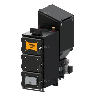 Котел твердотопливный ZOTA Rio 26 универсальный автоматический, напольный, мощность - 26кВт, объем бункера - 210л