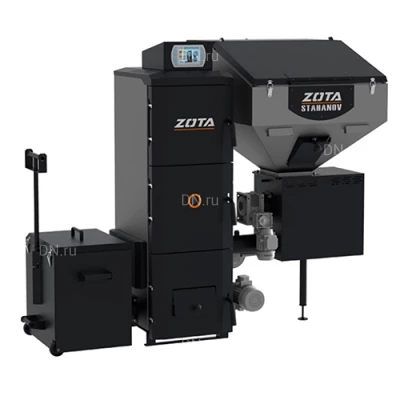 Котлы твердотопливные ZOTA Stahanov Black напольные, мощность - 26-135кВт