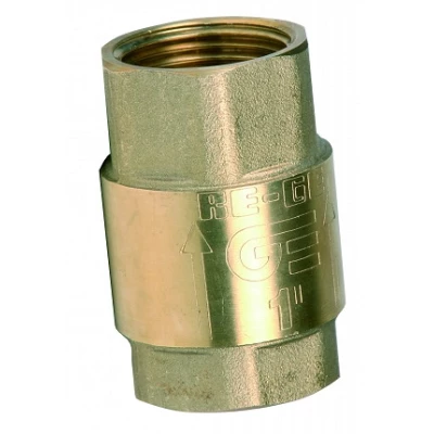 Клапан обратный Genebre 3121 1 1/4″ Ду32 Ру18 муфтовый, пружинный, корпус - латунь, диск - латунь