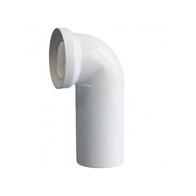 Присоединение к унитазу Дн110x87° из полипропилена  Политэк для внутренней канализации