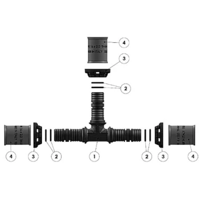 Вентиль APE ARL600 Ду20х20 Ру16 с хромированной ручкой для металлопластиковых труб, присоединение - пресс, корпус - латунь