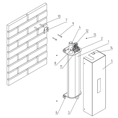 Котел электрический ZOTA Econom V2 15 настенный, мощность - 15кВт, 380В