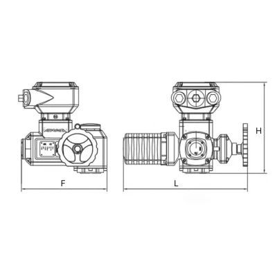 Электропривод многооборотный Архимед AR21E010.35.380/50.EX 380В, F10