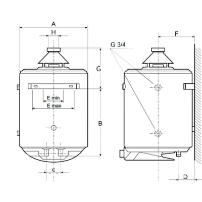 Водонагреватель газовый накопительный Ariston SUPERSGA 100л
