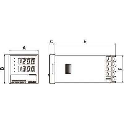 Контроллер температурный Autonics TZN4H-14S 4-разрядный, ПИД-регулятор, период измерения 500мс, управляющий выход ТТР, выход аварийной сигнализации, 100-240В