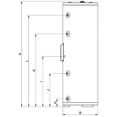 Водонагреватель электрический накопительный Baxi UBC 400 косвенного нагрева, наполный, с одним змеевиком, 400л, мощность - 3кВт, 220В
