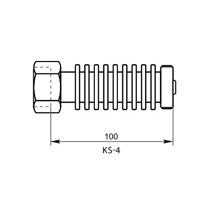 Охлаждающий элемент Broen KS-4 1”Ду25, на температуру от +150 до +250С