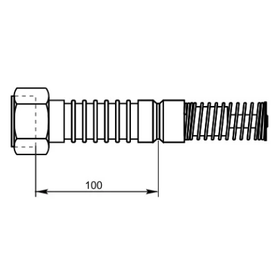 Охлаждающий элемент Broen KS-5 1” Ду25, для термостатов, на температуру от +250 до +350С