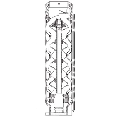 Насосы скважинные Calpeda 6SDX 60 погружные, корпус - нержавеющая сталь, мощность - 2.2-37кВт, напор - 13-295м, производительность - 1300л/мин, 380В
