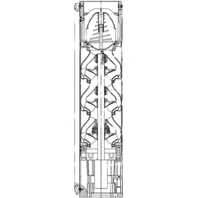 Насос скважинный Calpeda 8SDX 78/23 погружной, корпус - нержавеющая сталь, мощность - 92кВт, напор - 448м, производительность - 1667л/мин, 380В