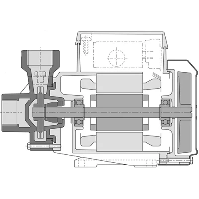 Насос вихревой Calpeda CT 60/A поверхностный, корпус - чугун, мощность - 0.33кВт, напор - 41м, производительность - 38л/мин, 380В