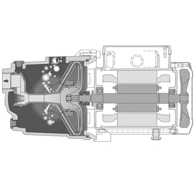 Насосы моноблочные, самовсасывающие, центробежные Calpeda NGL поверхностные, корпус - чугун, мощность - 0.65-0.75кВт, напор - 40-45.9м, производительность - 60-75л/мин, 380В