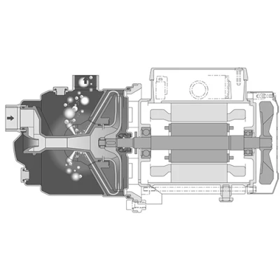Насосы моноблочные, самовсасывающие, центробежные Calpeda NGX поверхностные, корпус - нержавеющая сталь, мощность - 0.65-1.5кВт, напор - 34.8-54.7м, производительность - 60-140л/мин, 380В