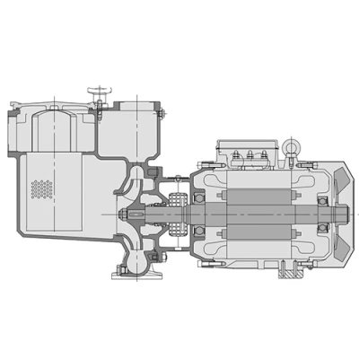Насосы центробежные, самовсасывающие Calpeda NMPM поверхностные, корпус - чугун, мощность - 0.55-1.5кВт, напор - 12-22.5м, производительность - 250-1000л/мин, 220В