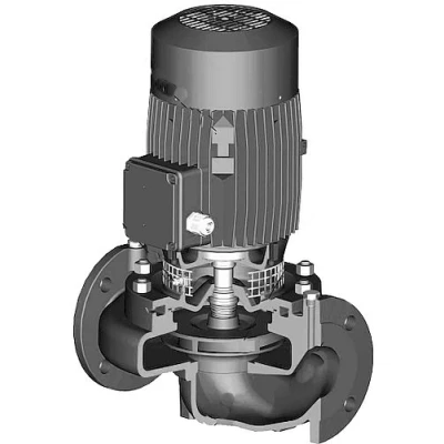 Насос циркуляционный Calpeda NRM 50/125C поверхностный, корпус - чугун, мощность - 1500Вт, напор - 17.4м, производительность - 650л/мин, 380В