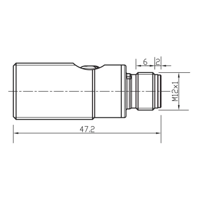 Датчик оптический LANBAO PSM-GM2DPBR-E2, цилиндрический, материал корпуса - латунь, никелированный, красный свет - 640нм, выход - PNP, настройка - NO/NC, рабочая дистанция - 2м, напряжение - 30В, IP67,  разъем - M12