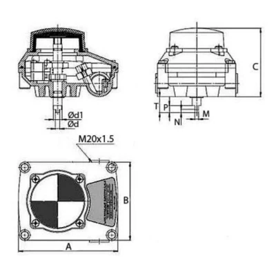 Блок концевых выключателей DN.ru APL-210N