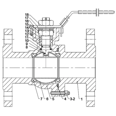 Кран шаровой DN.ru BV3232P(2pc)-FP-F-ISO-H Ду25 Ру40, корпус - нержавеющая сталь 316, уплотнение - PTFE, полнопроходной фланцевый с ISO-фланцем и рукояткой, 11х11, F04/F05