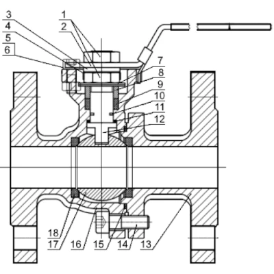 Краны шаровые DN.ru BV3232P(2pc)-FP-F-ISO-H Ду100 Ру16 ZGY, корпус - нержавеющая сталь CF8М/AISI 316, уплотнение - PTFE, полнопроходные фланцевые с ISO-фланцем и рукояткой